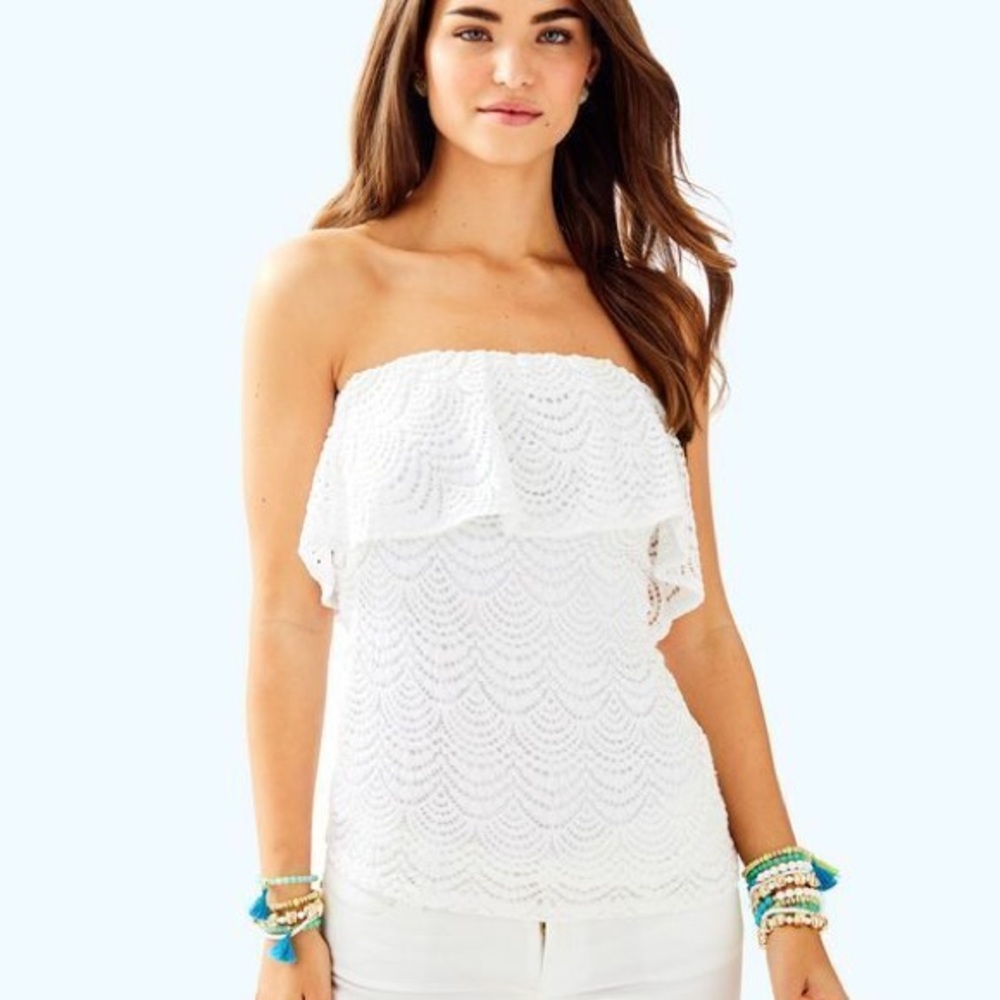 Lilly Pulitzer Resort White Wiley Tube Top